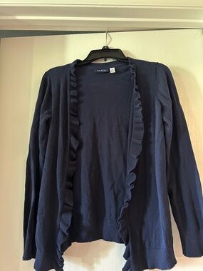 The Children's Place Navy Ruffle-Front Cardigan